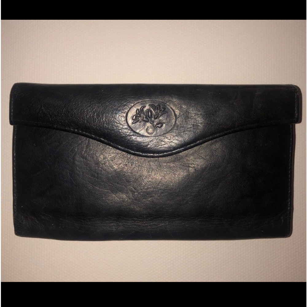 Julia Buxton Heiress Organizer Clutch. Black